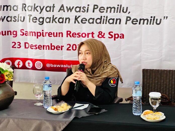 Koordinator Divisi Pencegahan, Partisipasi Masyarakat, dan Humas Bawaslu Kabupaten Garut, Lamlam Masropah.