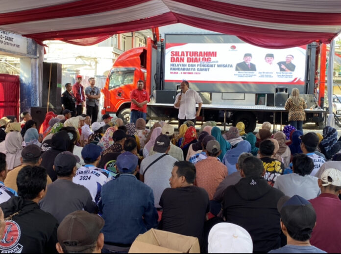 Calon Gubernur Jawa Barat Jeje Wiradinata Menggelar Silaturahmi dan Dialog bersama Nelayan dan Penggiat Wisata Pantai Rancabuaya dan Pantai Santolo Garut (Ist)